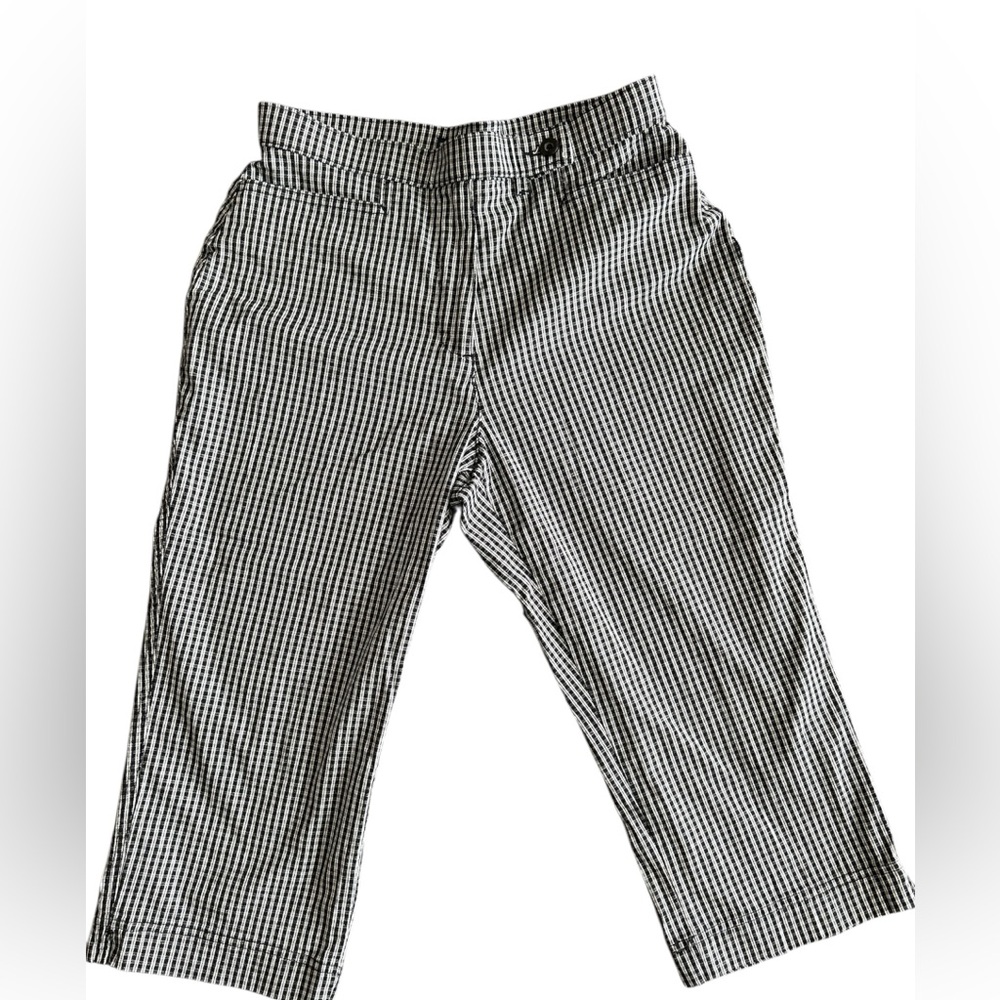 Westbound Black and White Checkered Capris